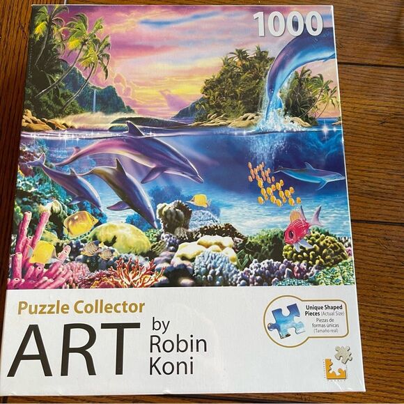 Brand New Sealed Dolphin Delight 1000 Piece Jigsaw Puzzle 20" x 27" Great Gift - Picture 5 of 6